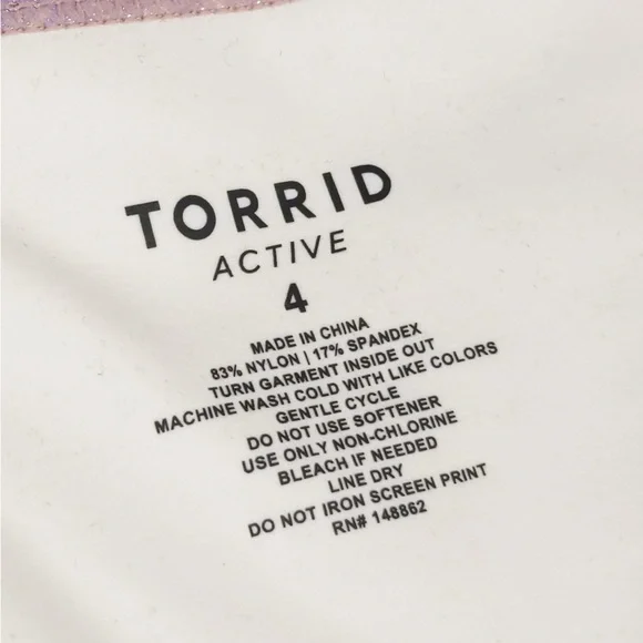 Torrid Longline Low Impact Sports Bra- Performance Core Purple Shine (updated) - Picture 7 of 15